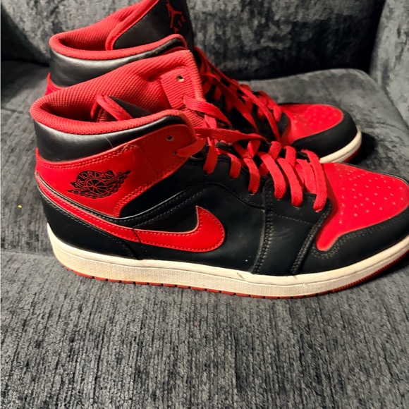 Nike Other - Nike Red and Black High-Top Sneakers